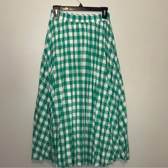 - A New Day set 2pc plaid top & midi skirt  pleated elastic waist prairi… - Picture 5 of 11